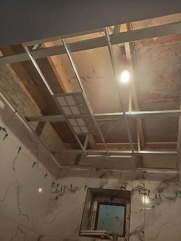 Отделочные работы: Alçıpan tavan və daxili təmir xidməti - Dizaynlı alçıpan asma — 2
