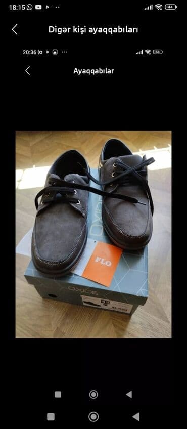 boz rəngli kişi mokasinləri: Türkiyədən alınıb alınıb endirmlə 60 manata 50 manata satılır çox — 1