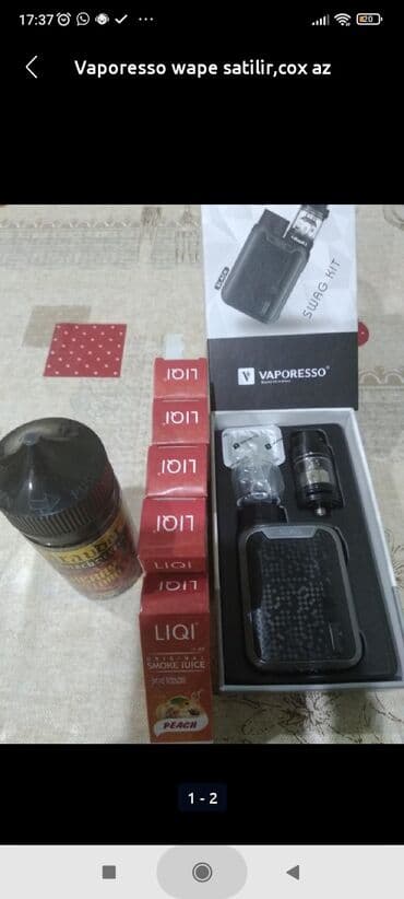 Vaporesso wape satilir az istifade olunub karopkasinda istifade