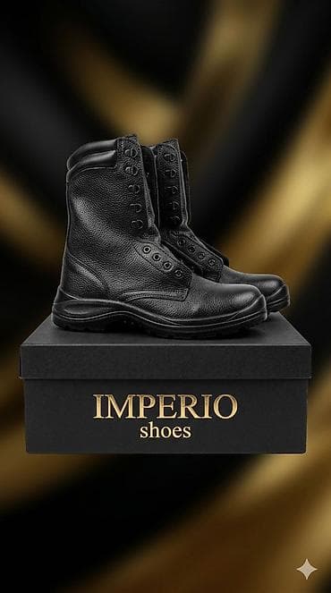 IMPERIO Shoes hərbi botu - Material: təmiz dəri - Yüksək boğazlı, 8 — 1