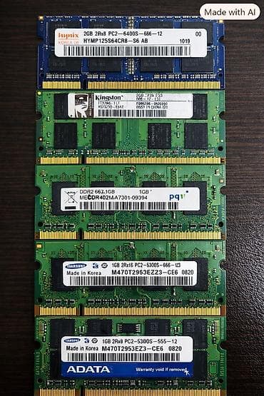 2 gb ram: Operativ yaddaş (RAM) Hynix, 2 GB, < 1333 Mhz, DDR2, Noutbuk üçün, İşlənmiş — 1