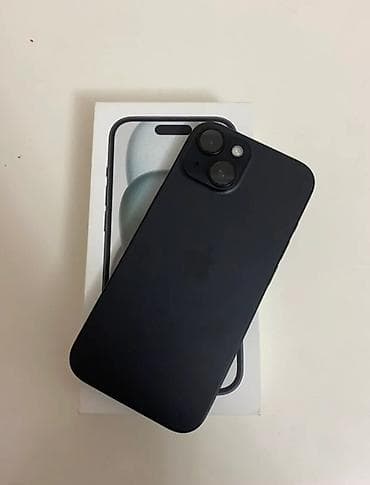 iphone simli qulaqlıq: IPhone 15, 128 GB, Qara, Face ID — 1