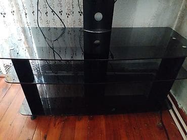 İşlənmiş, Düz TV altlığı, Polkalı, Şüşəli