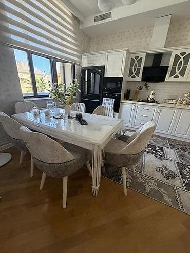 masa destleri: Yemək otağı dəsti – masa və 6 ədəd kreslo tipli stul - Dizayn — 2