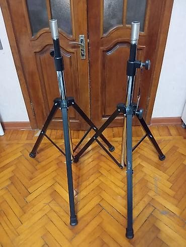 Məhsul: Akustik səs kolonkası üçün tənzimlənən stativlər (2 ədəd)