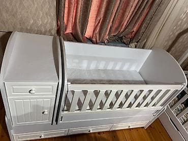 Oğlan və qız üçün, İşlənmiş, Dördbucaq, Beşik, Matras ilə, Yellənmə mexanizmsiz