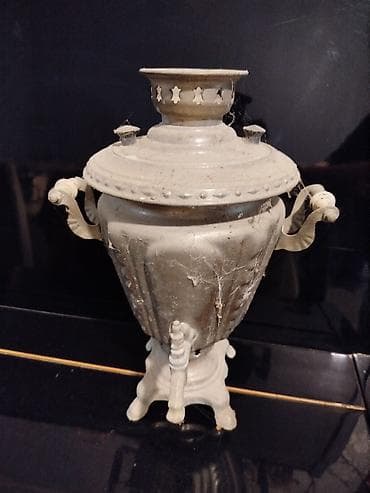 simovar: Tok samavarı Antik samovar (köhnə rus tipli) - Material: metal — 1
