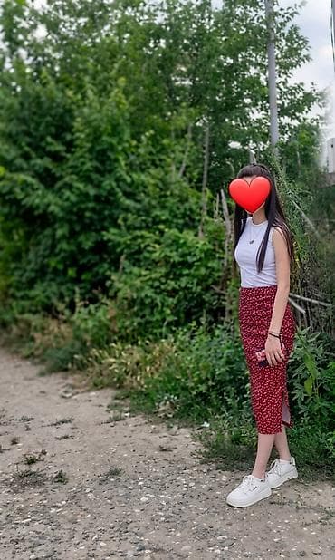 Личные вещи: Миди Юбка, Хлопок, S — 1