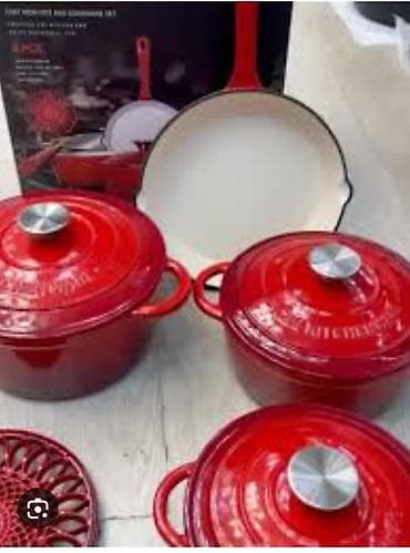 buxar qazan: Qazan, rəng - Qırmızı, Çuqun — 1