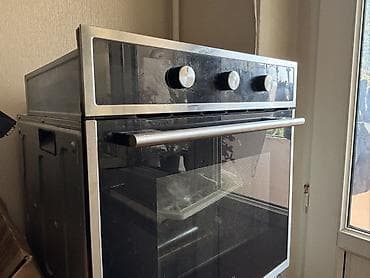 Hoffmann daxili elektrik sobası - Quraşdırılan model, şüşə ön panel