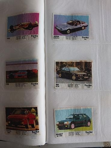 турбо аз мерседес: Turbo qara seriya 51-120. Turbo saqqız kolleksiya kartları – avtomobil — 6