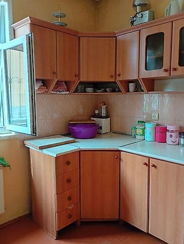 kunc dolablar: Mətbəx mebeli - Künc yerləşimli modullu dəst: üst və alt dolablar - — 2