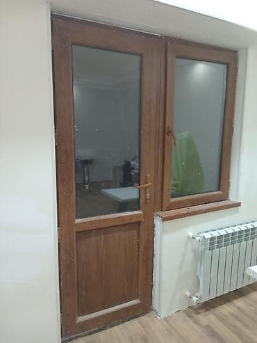 plasdik qapilar: PVC pəncərə və balkon qapısı dəsti 3-lü dəst 190 azndir - Material — 3