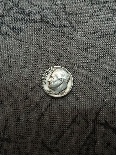 Ovçuluq və balıqçılıq: 1 dime 1974 cü il D variant . 11 manat — 1