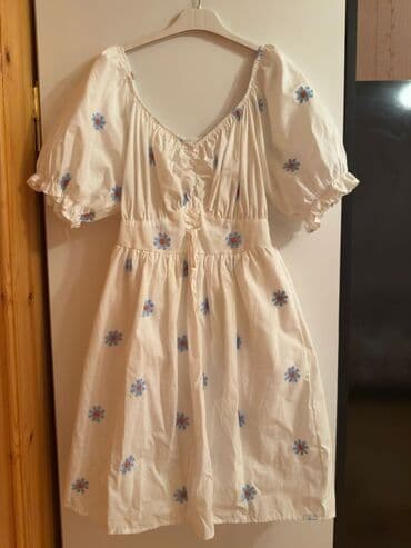 yun jaket: S-M razmer bir defe geyinilib.Ağ rəngli yay donu – çiyinləri açıq — 1