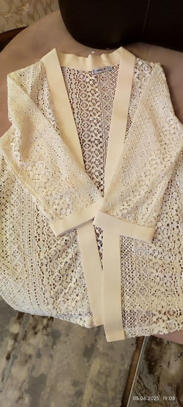 deşikli kişi ayaqqabısı: Sheggy markalı, krem rəngli, güpür detallı. Yüngül və zərif materialı — 3