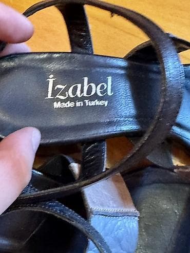 Босоножки, сандалии, шлепанцы: - Brend: Izabel (Made in Turkey) - 38 olcu. Yeni. 180 azne alinib - — 2