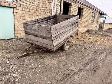 14 luk disk: Təsvir: - Yük daşımaq üçün qoşqu (1 oxlu), taxta bortlu konstruksiya - — 4