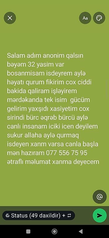 Tanışlıq elanıdır. - 32 yaşlı bəydən ciddi ailə qurmaq məqsədli lalafo.az -da Tanışlıq elanıdır. - 32 yaşlı bəydən ciddi ailə qurmaq məqsədli