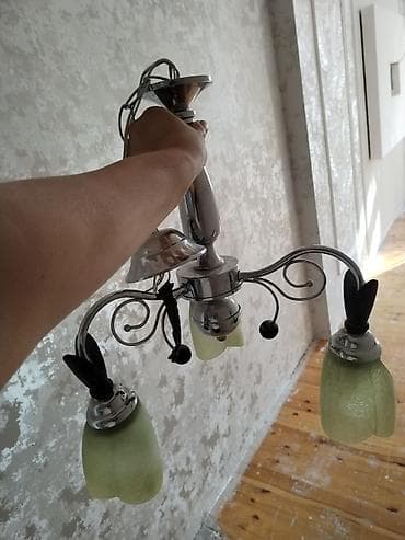 bez parca: Çılçıraq, 3 lampa, Metal — 2