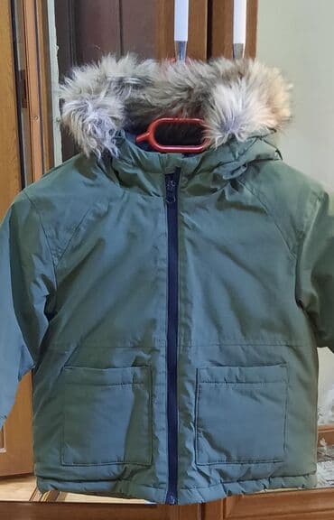демисезонная верхняя одежда: Uşaq qış gödəkçəsi - Rəng: zeytun-yaşıl - İsti, qalın doldurmalı — 1