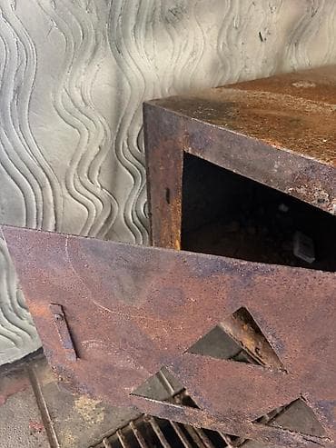 peci: Metall soba (odun/kömür üçün) - Material: qalın poladdan qaynaqla — 3