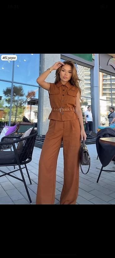 dəst cantalar: Qadınlar üçün dəbli iki hissəli dəst – model EL30301 - Üst — 2