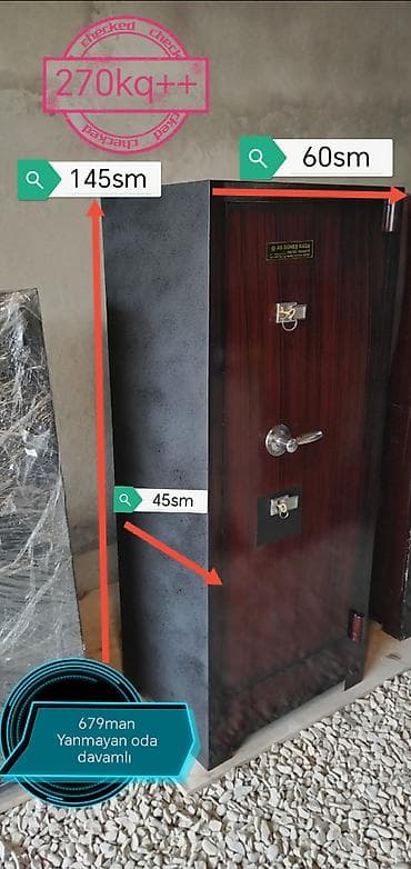 Moyka avadanlığı: Seyf ucuz. Seyf Türk zavod malı. Seyf silah saxlamaq üçün böyük — 3