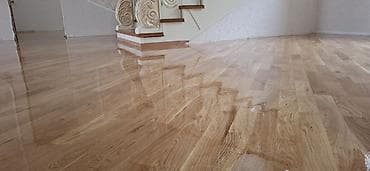 Taxta döşəmələrin cilalanması və laklanması xidməti - Parket və taxta
