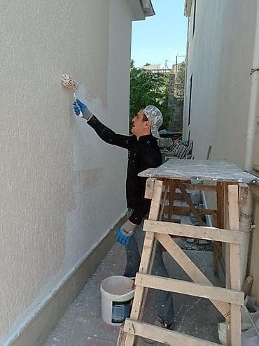 штукатурка: Fasad üçün dekorativ suvaq və boya xidməti - Xarici divarlarda — 2