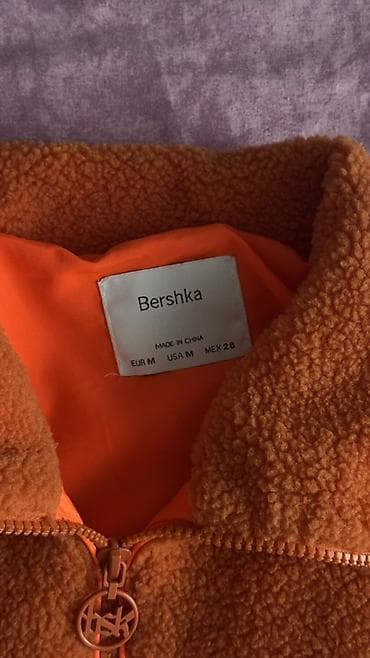 Məhsul: Bershka yarımfermuarlı fleec sweatshirt/jaket - Rəng: Parlaq — 2