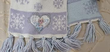 LC Waikiki Disney Frozen uşaq şərfi - Rənglər: açıq bənövşəyi, göy və