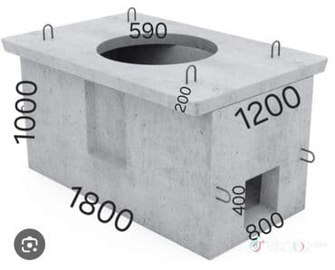 бетонные кольца больших размеров: Dəmir-beton quyu və quyu elementləri Satışı - Kanalizasiya, su və qaz — 53