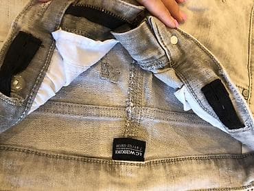 cins kombinzon: LC Waikiki uşaq cins şalvarı - Rəng: Açıq boz (washed effektli) - — 3