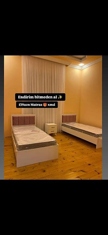 uşaq doşəyi: Tək nəfərlik çarpayı dəsti – müasir dizayn - Ağ rəngli korpus, yumşaq — 1