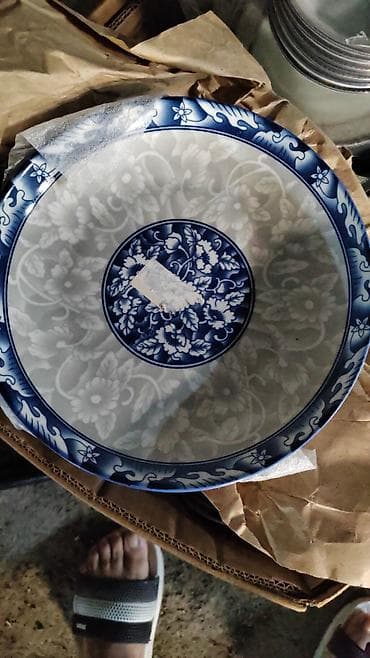 versace servis: Boşqablar, rəng - Mavi, Farfor — 1