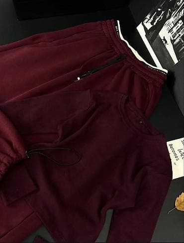 pull bear kurtka: Uniseks ikili idman dəsti - Dəst: uzunqol sweatshirt + şalvar - — 2