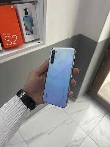 honur telefon: Redmi Note 8, 64 GB, rəng - Gümüşü, Barmaq izi — 1