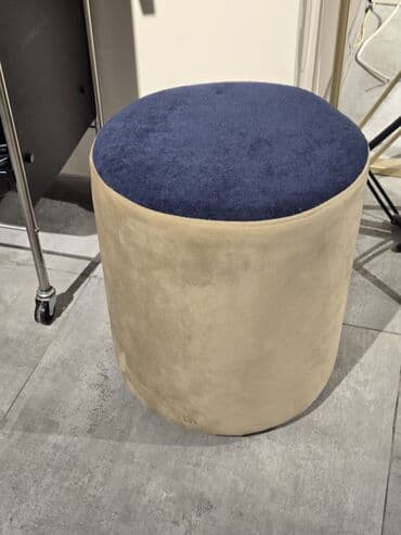 Yeni, Pufik oturacaq, Parça, rəng - Göy, Kredit yoxdur, Çatdırılma yoxdur