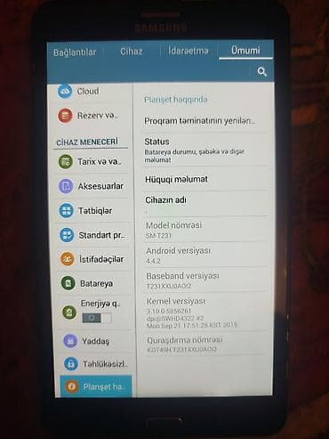 samaung a10s: Samsung Galaxy Tab 4 7.0 (SM‑T231) planşet - Ekran: 7.0 düym, TFT - — 3