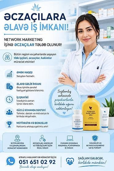 ucuz utu: Əczaçı tələb olunur, İstənilən yaş, 1-2 illik təcrübə, Dəyişən qrafik — 1