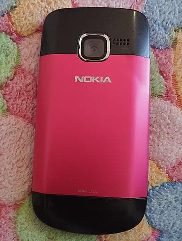 plata iphone: Nokia C3, rəng - Çəhrayı, Düyməli — 4