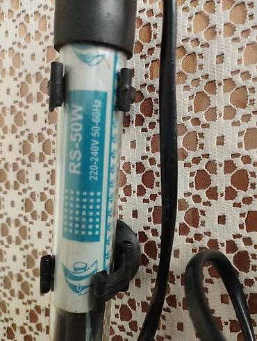 aksesuarları: Akvaryum su qızdırıcısı RS-50W - Güc: 50W - Gərginlik/Frekans — 2