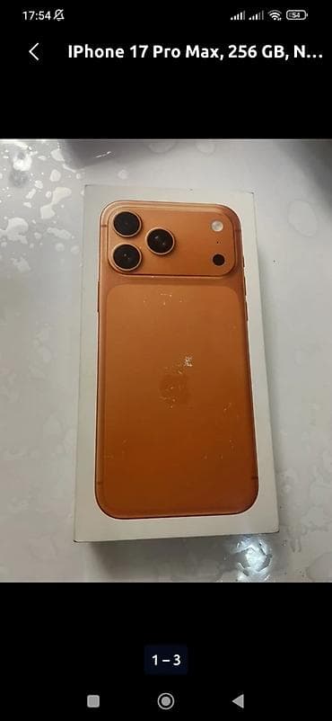 iphona 8: IPhone 17 Pro Max, 256 GB, Narıncı, Hissə-hissə ödəniş, Kredit — 4