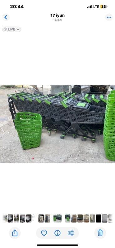 berber eşyaları: Alış-veriş səbətləri, müxtəlif pərakəndə satış mühitlərində istifadə — 1