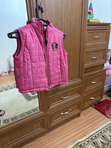 ust geyimi: Uşaq üçün quilted (kapitone) gödəkçə jilet. - Rəng: çəhrayı - Model — 1