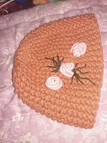 Əl işı toxunma papaqlar dəsti - Material: yumşaq, isti akril/qarışıq