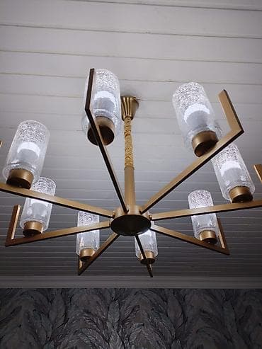 lüstra: Çılçıraq, 8 lampa, Metal — 1