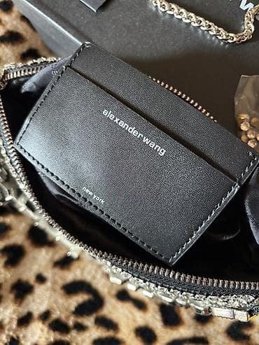 parca canta: Alexander Wang kristal bəzəkli çanta - Model: miniatür shoulder/çiyin — 7