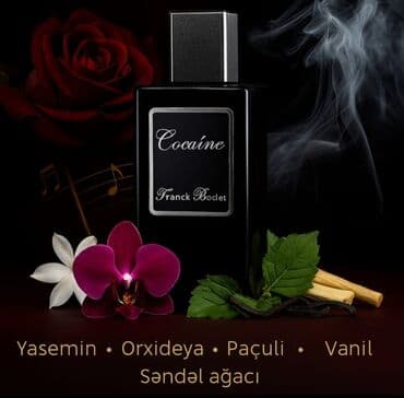 kişi ətiri narkotik: Premium ətir kolleksiyası 1) Franck Boclet – Cocaine (Eau de Parfum) — 1